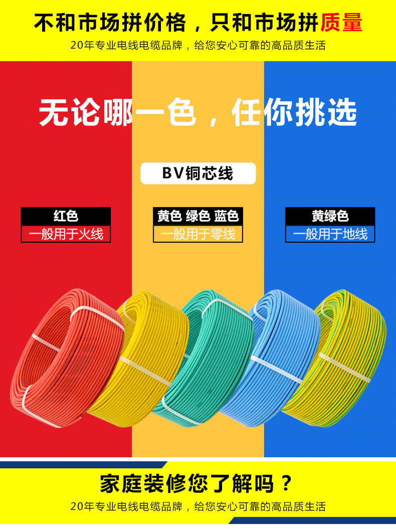 BV线16平方配电柜接地线 国标纯无氧铜工程用单芯电缆 家用电源线-阿里巴巴