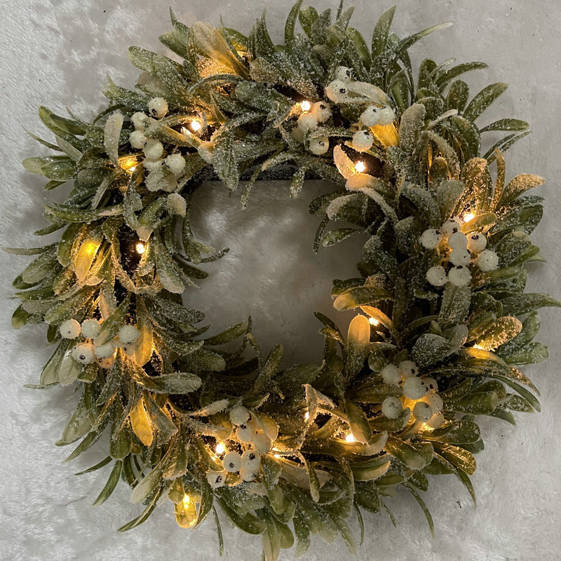 圣诞节花环装饰 仿真圣诞花环松针门窗挂饰花环酒店商场场景布置