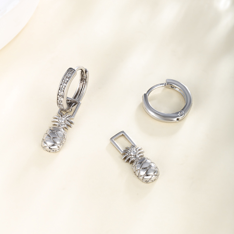 Xuping joyería piña estilo pendientes de tendencia personalidad adorable nicho diseño temperamento de moda alta sensación de pendientes mujeres