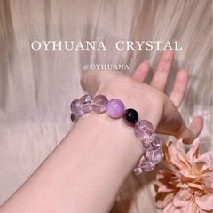 直播爆款九紫离火天然水晶女手串原创时尚百搭设计手饰手链批发