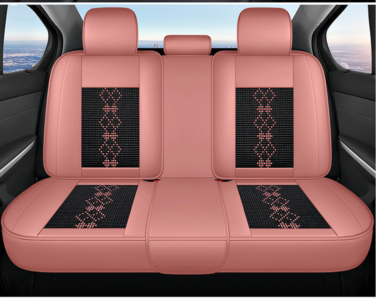 26-Year New Model Leather Ice Silk One-Piece Universal Car Seat Cushion for All Seasons, Summer Cushion, Physical Product Export to Amazon