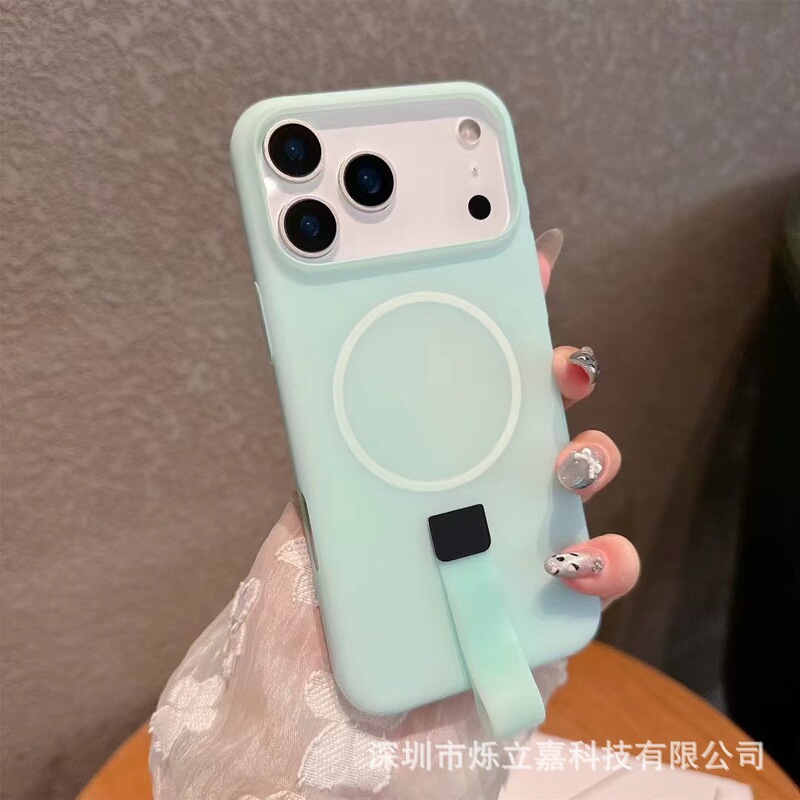 适用iphone17果冻糖果小尾巴磁吸手机壳苹果16PROMAX一体挂绳护套|undefined