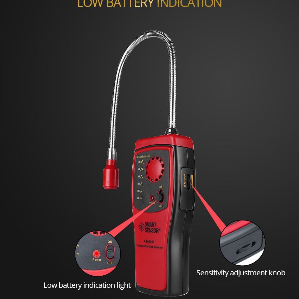Detector portátil modelo AS8800L (versión en inglés)