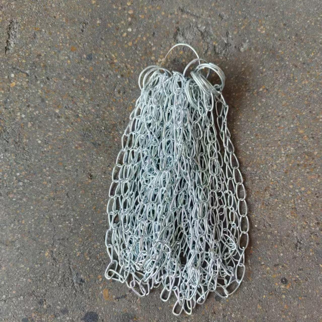 Cadena de hierro colgante, cadena de lámparas galvanizadas, cadena de lámparas fluorescentes, cadena de decoración, letrero publicitario, luz de emergencia, cadena de mascotas, lámparas de venta caliente