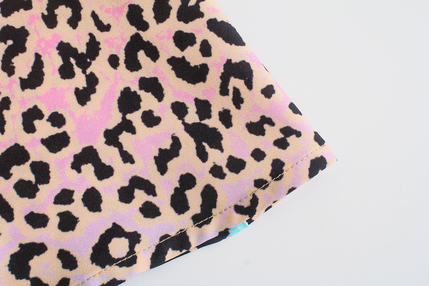Long-Sleeved Leopard Print Belted Dress NSXFL101450