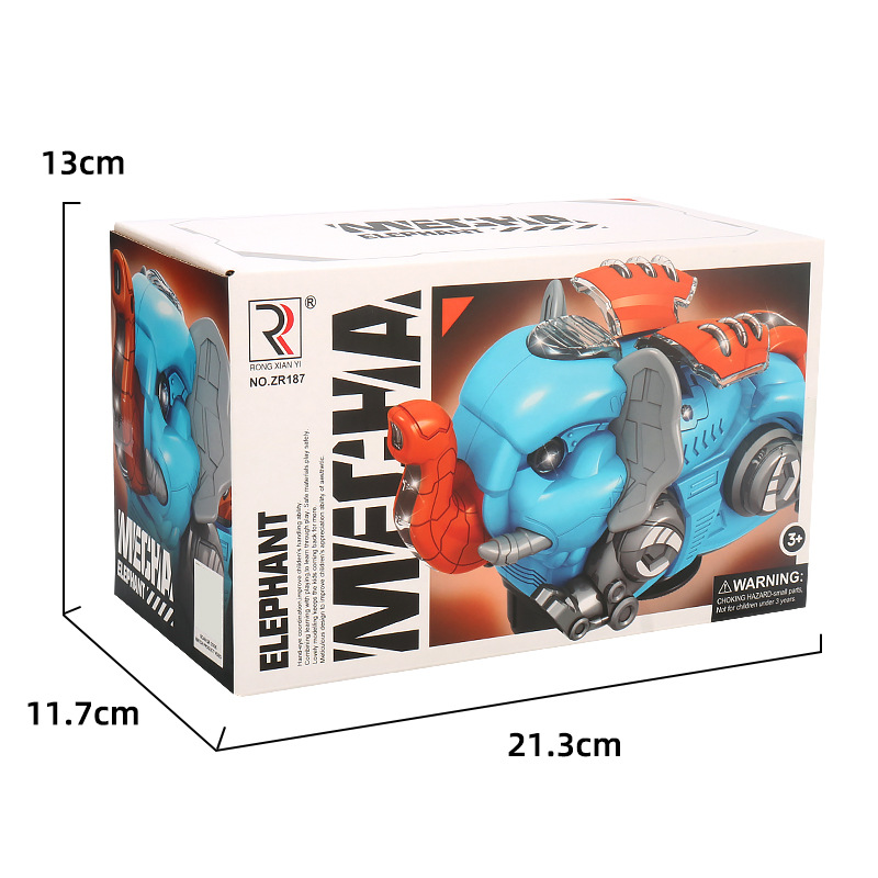 Tiktok mismo eléctrico Universal 360 ° giratorio vuelo elefante luz música niños modelo de juguete al por mayor