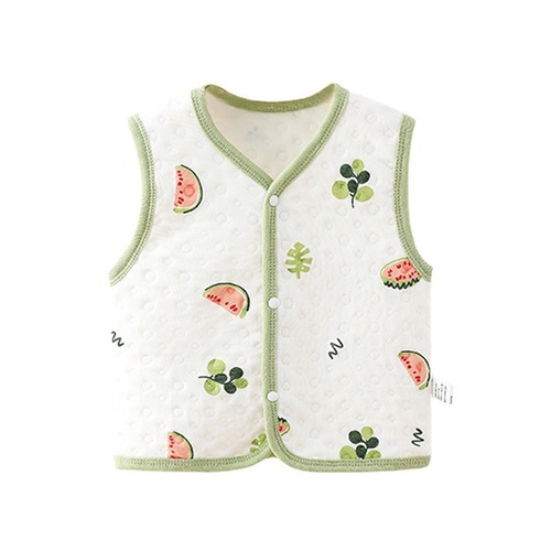HP Baby Vest Spring/Autumn Waistcoat Pure Cotton Vest for Children Western-style Baby Warm Sleeveless Jacket Anyang Children's Clothing