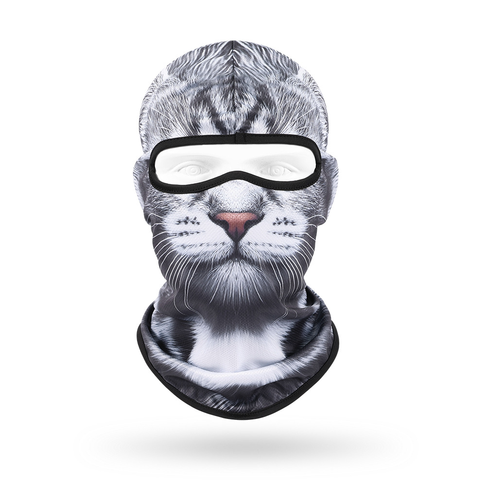 Sudor absorbente máscara transpirable de secado rápido para hombres y mujeres ciclismo al aire libre bicicleta protección solar sombrero lindo mascota sombrero animal bufanda