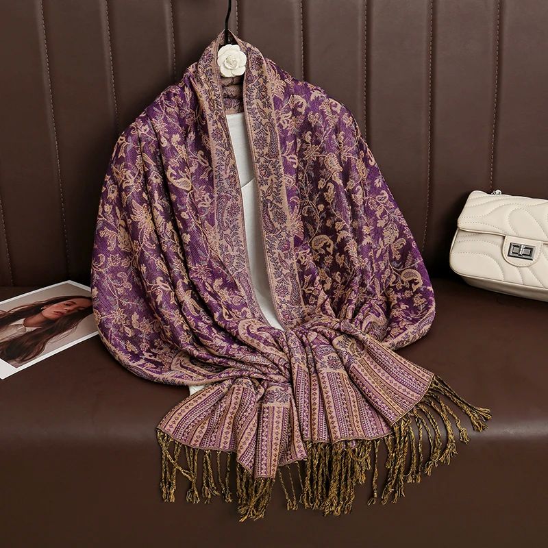 Tassel Blanket Design Thick Pashmina New Winter Warm Shawl W