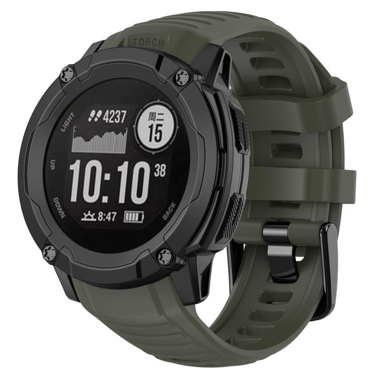 xDfind conector de plástico de desmontaje rápido correa de silicona sólida para Garmin Instinct 2X