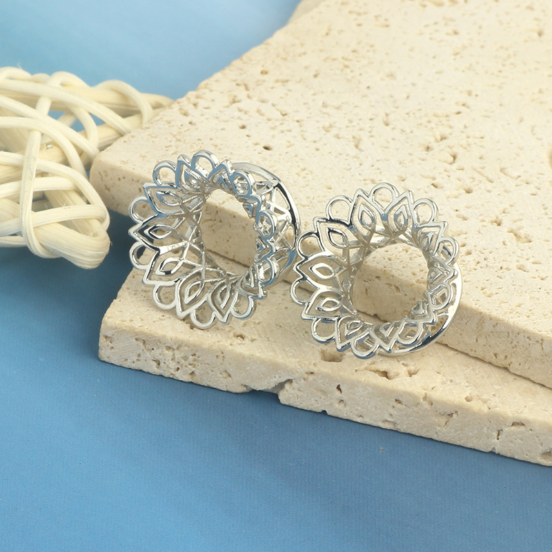Geometric Pattern Unisex Gender 1 Pair Hip-Hop Geometric Plating 304 Stainless Steel Ear Extender