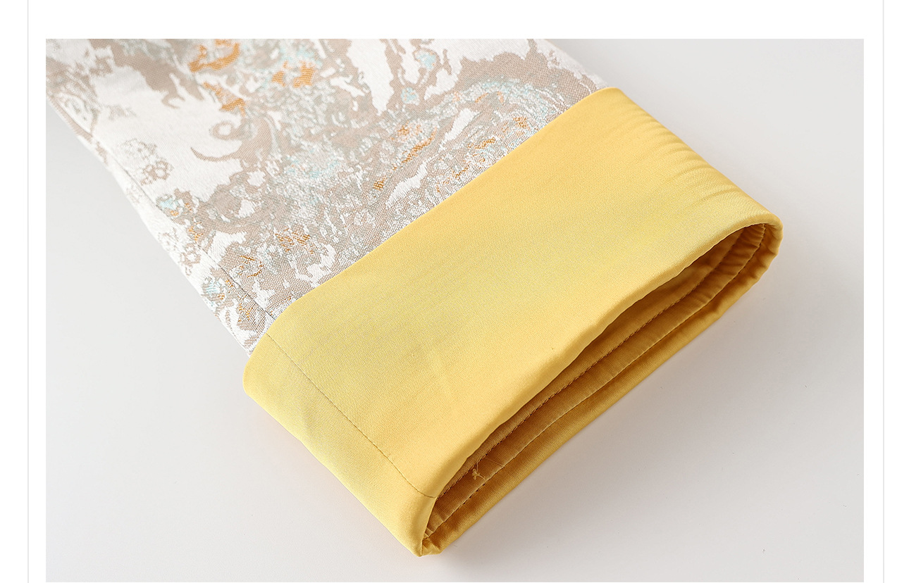 Áo khoác nữ kiểu Trung Hoa mới, chất liệu jacquard họa tiết nổi, phối khuy cài, form suông thu đông N9025 — Miju [phiên bản cotton], Hồng nhạt [phiên bản cotton], hồng nhạt, cơm cam chi tiết 42