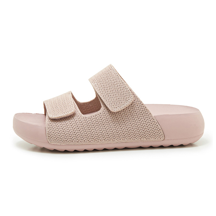 Dép sandal nữ quai chữ V đế dày EVA chống trượt — màu đen, màu hồng, màu kaki, màu mơ chi tiết 32