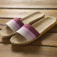 New Style Linen Slippers Women's Summer Home Use Couple's Indoor Sandals Soft-soled Weave Sandals for Men's Summer