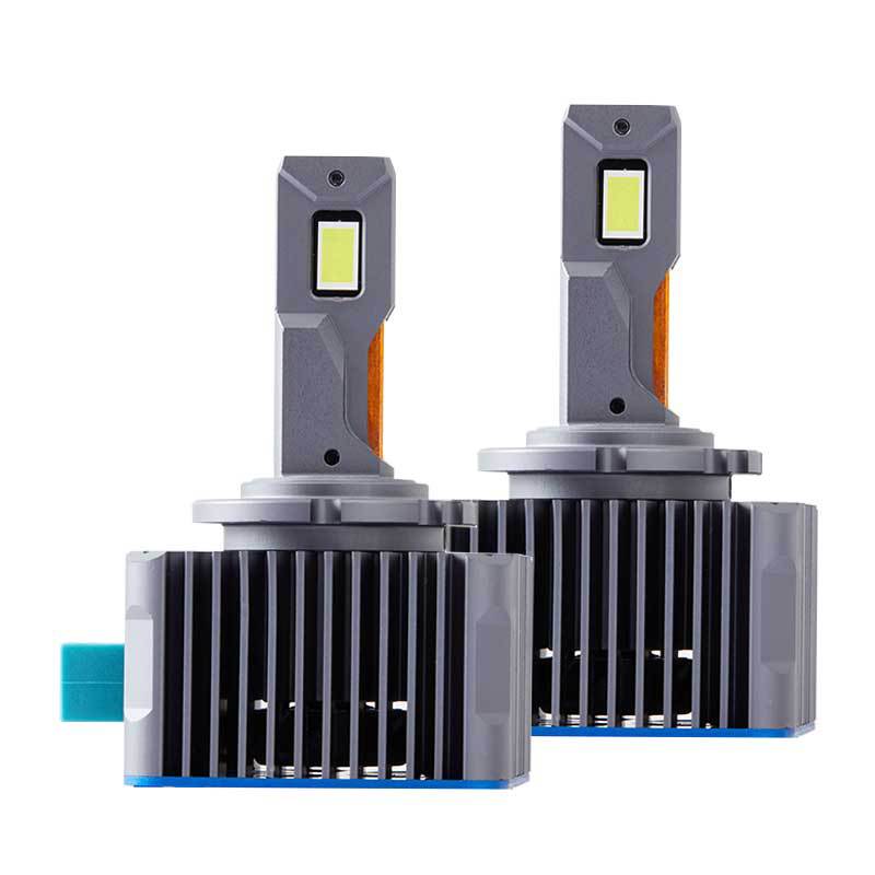 (2개) 국경 간 재고 H7LED 가벼운 자동차 전조등 수정 액세서리 H4 70W 고출력 자동차 디코딩 전구