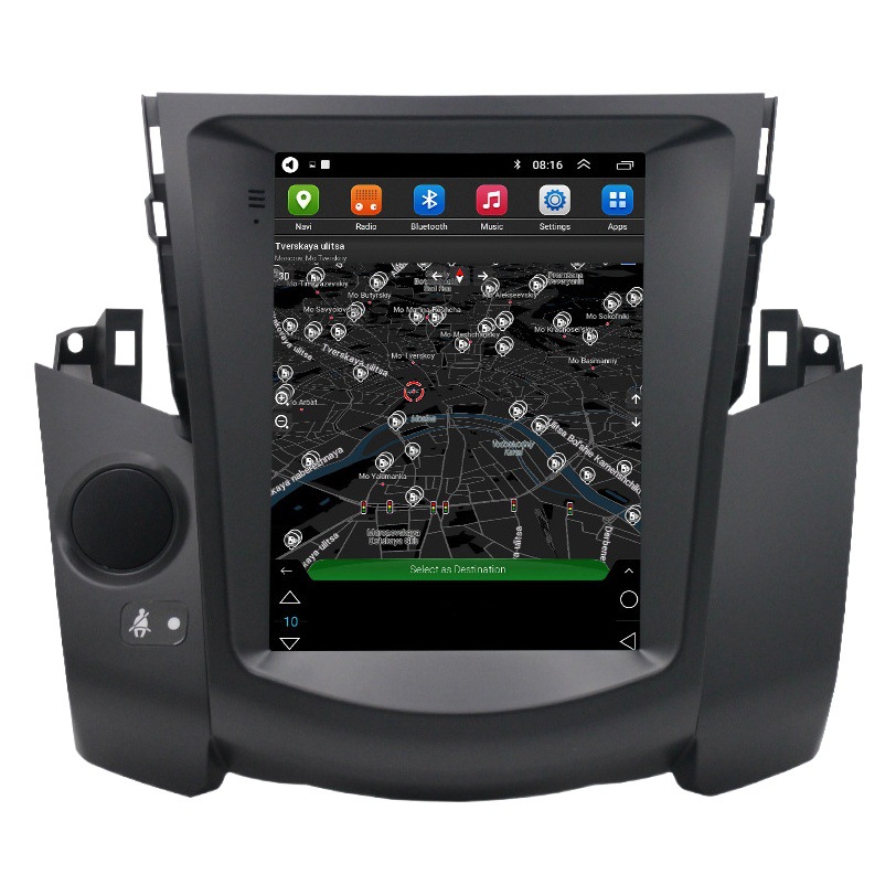 Aplicable a Toyota viejo RAV4 (pantalla vertical) coche navegador Android 9,7 pulgadas todo en uno WIFI viejo RAV4