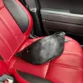 Black Leather Waist Bag