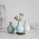 Morandi Nordic small Mouth Vase mini ceramic decoration living room decoration artificial flower accessories modern soft decoration