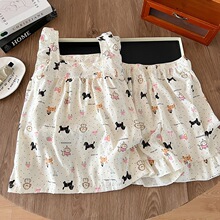 �����ļ�˯��Ů�ƶ��ޱ���С���䱳�Ķ̿�������Ů��ͨ�Ҿӷ���װ
