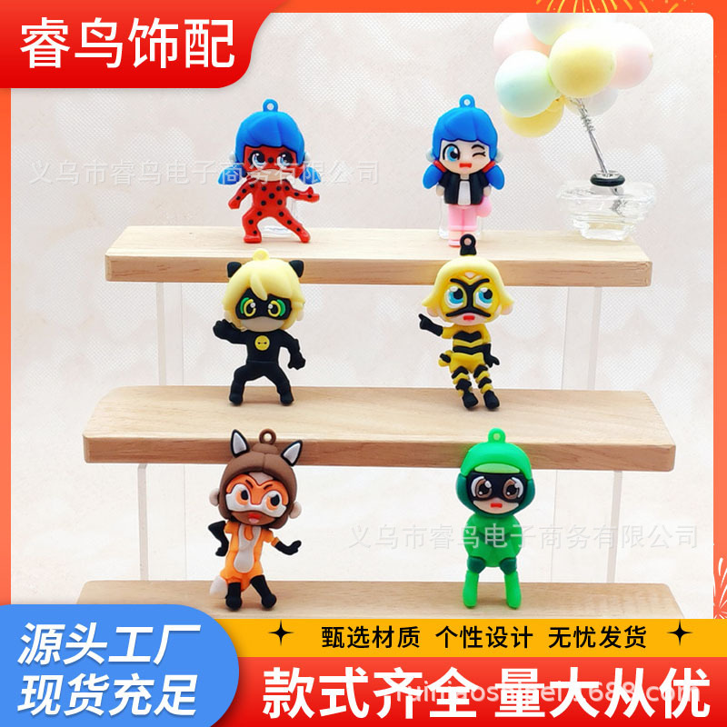 Rn125 Miracle Girl Three-Dimensional Doll Bag Keychain Pendant Blind Box Toy Accessories Croc Shoe Decoration