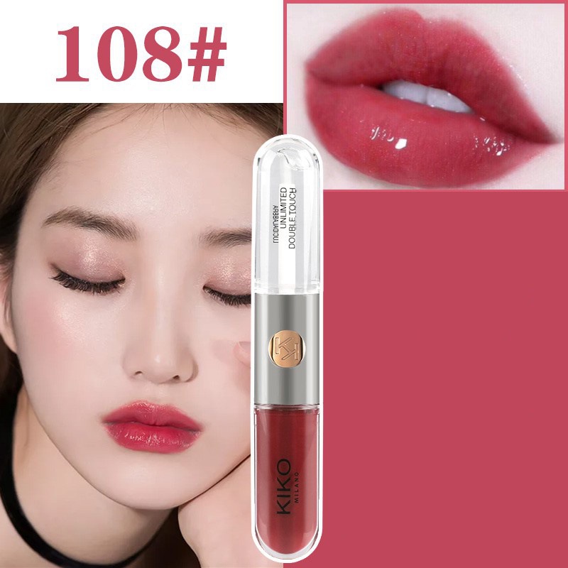 KIO esmalte labial 3D 21 lápiz labial doble cabeza 103 lápiz labial esmalte labial transfronterizo de alta calidad