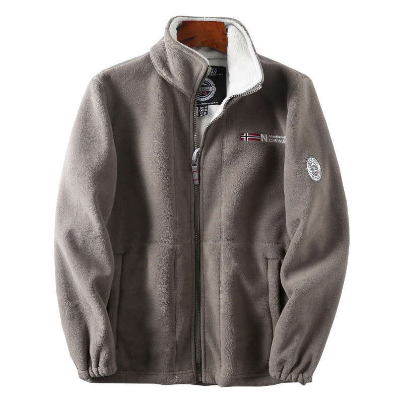 Outdoor Cross-border Fleece Jacket Men's Autumn and Winter Warm Cold-proof Fleece Functional Mountaineering Hiking Sports Jacket