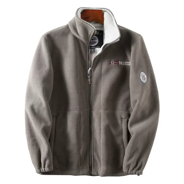 Outdoor Cross-border Fleece Jacket Men's Autumn and Winter Warm Cold-proof Fleece Functional Mountaineering Hiking Sports Jacket