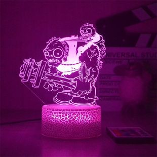 Red Eye giant zombie king led night light Plants vs Zombies series computer desktop desk lamp gift for children
