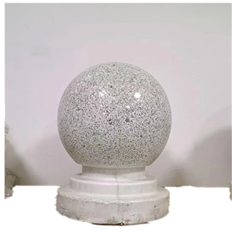 长沙发光 发亮 石球 石柱 挡车路障 停车场隔离墩 城市亮化工程球