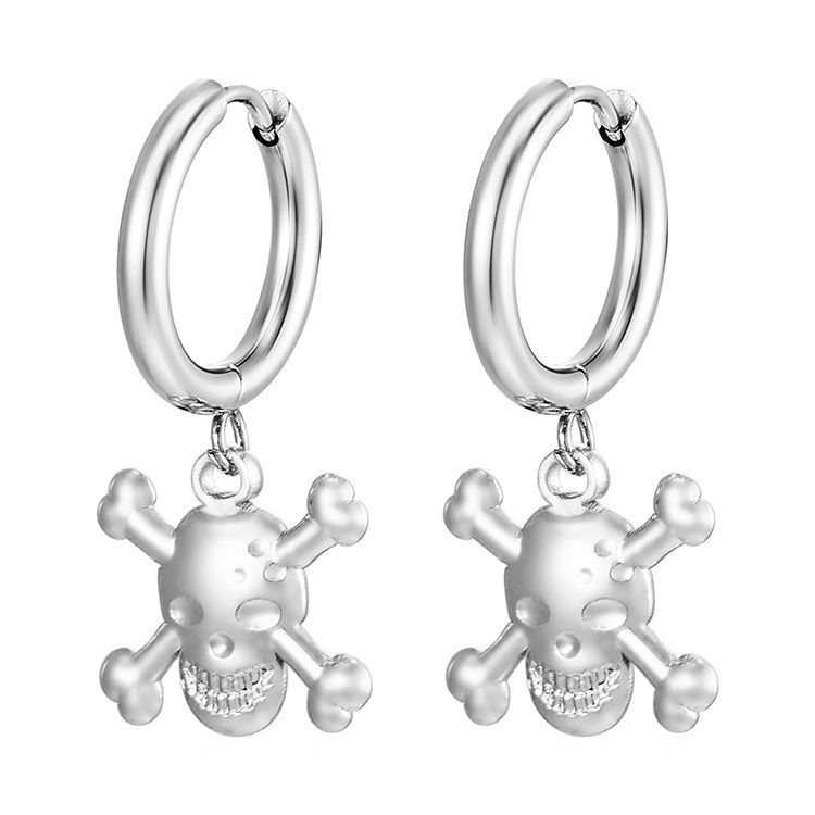 Europa y América de moda transfronteriza pendientes de moda galvanizado 18K oro acero inoxidable pendientes al por mayor