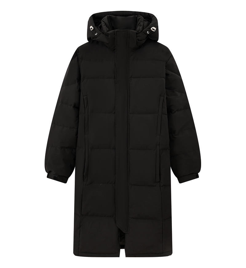 Invierno de alta gama engrosado chaqueta de pluma antifríaco chaqueta de pluma blanca ropa de trabajo chaqueta de pluma para hombres personalizada