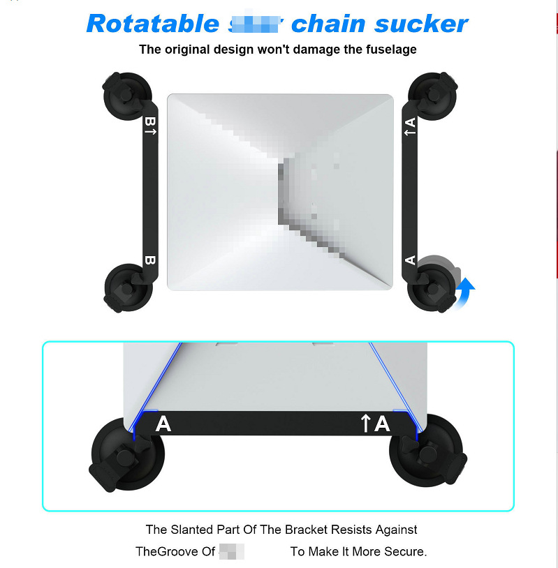 Amazon's Best-Selling Mini Sunroof Suction Cup Car Roof Rack Cross-Border Metal Car Magnetic Mount Suction Cup Holder