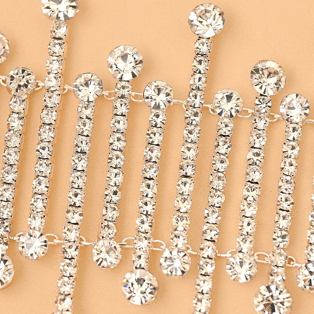 Europa y los Estados Unidos explotaron hueco pulsera geométrica exagerada joyería de diamante irregular accesorios de diamante completo Bracelet mujer