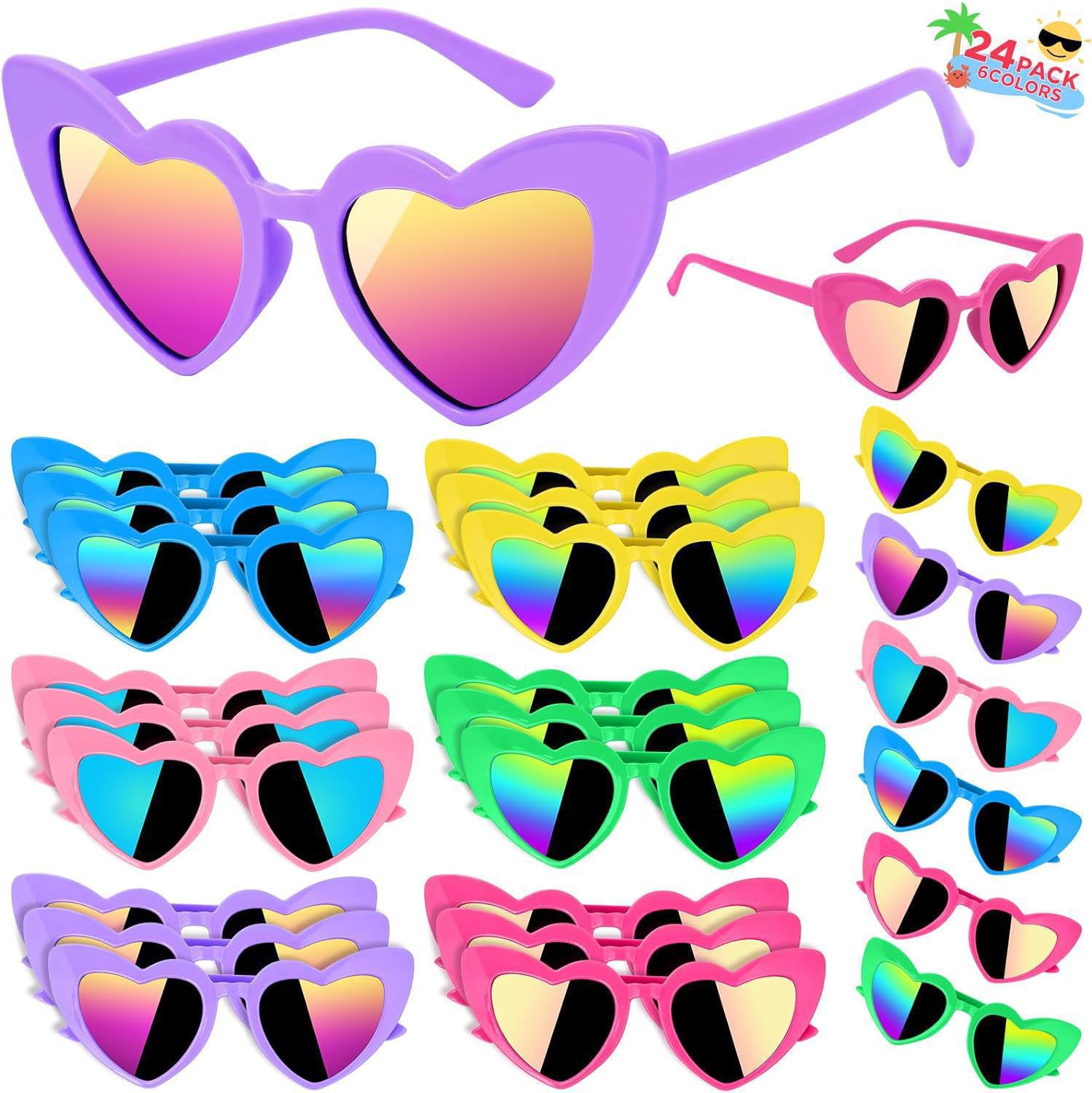 Spring&Summer Season Cute Beach Solid Color PC UV400 Protection Square Full Frame Kids Sunglasses