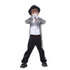 Suit, microphone for boys, clothing, halloween, graduation party, cosplay