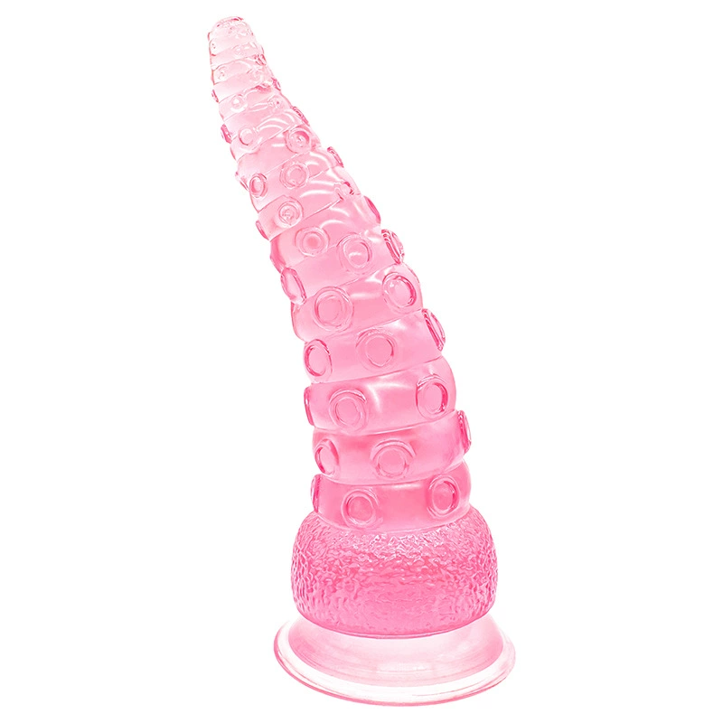 Анальный стимулятор PVC Тентакля игрушка, 20 см прозрачный кристалл дизайн, в нескольких цветах