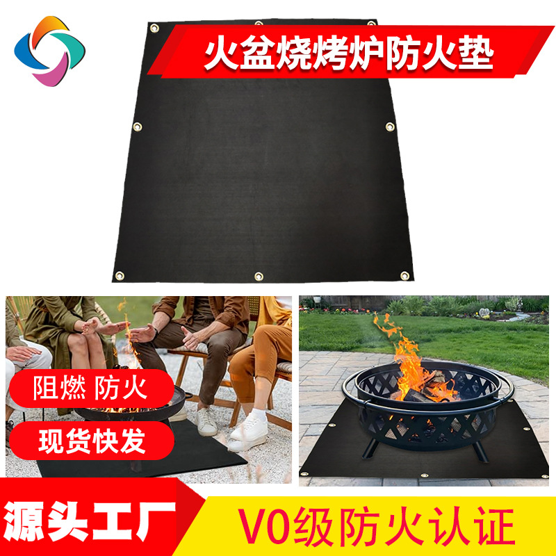 Tapete Ignífugo de Fibra de Carbono de 3 mm Resistente a Altas Temperaturas, Aislante del Calor, Preoxidado, para Exteriores y Parrillas