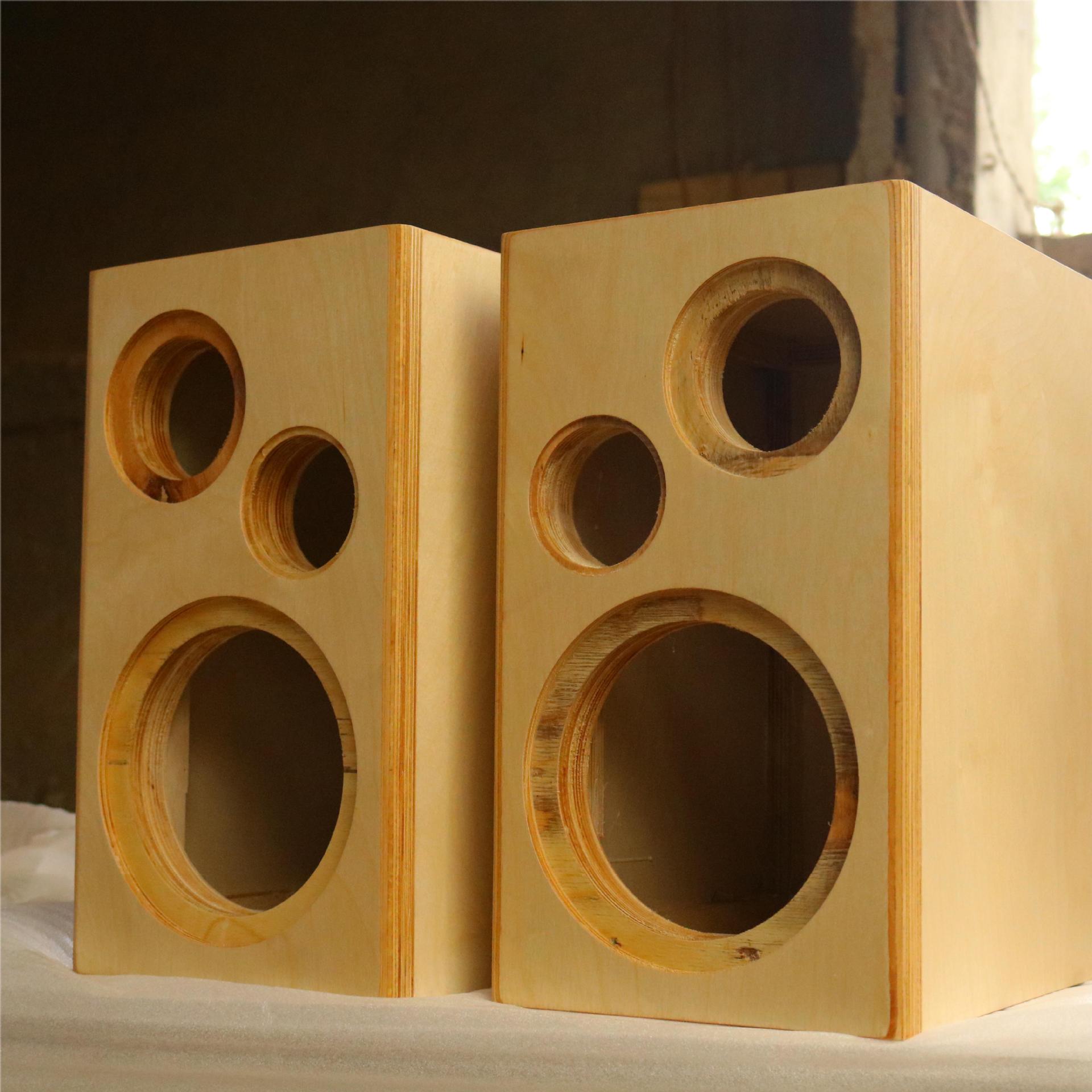 6.5 inch 8 inch 2 frequency solid wood speaker empty box bookshelf hifi speaker diy support