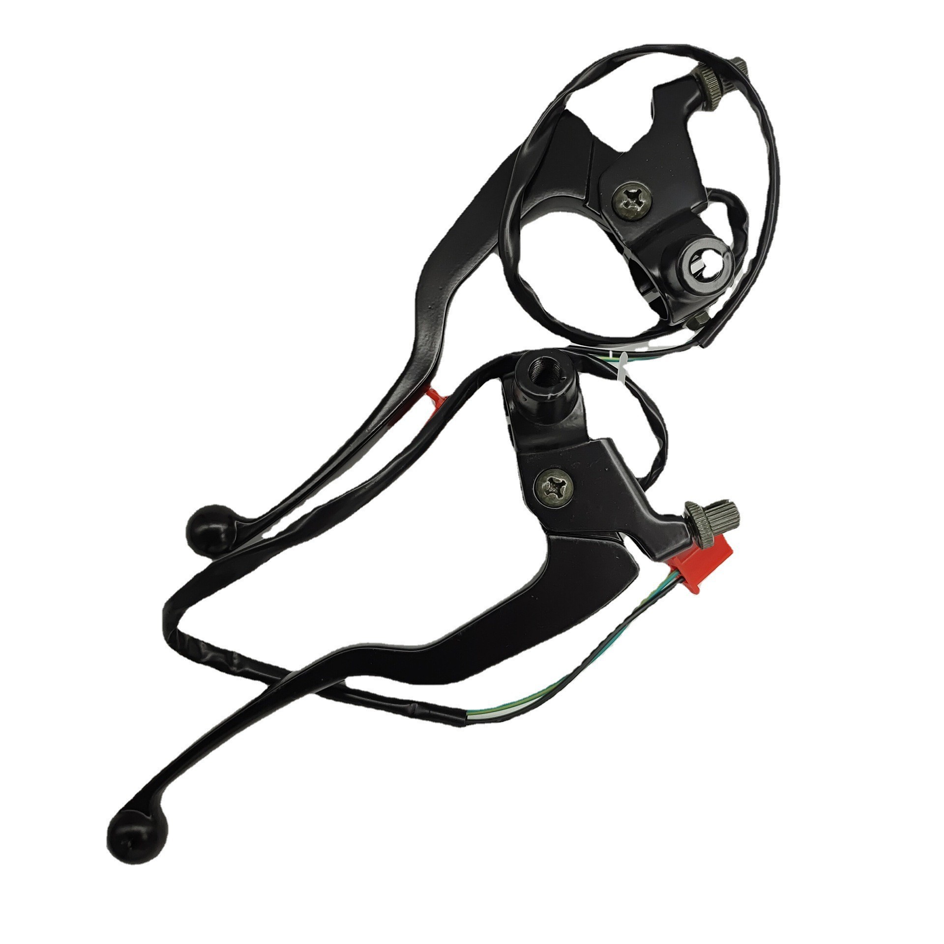 Motocicleta bajaj180 soporte de montaje con línea de freno reflector espejo retrovisor espejo código fábrica al por mayor