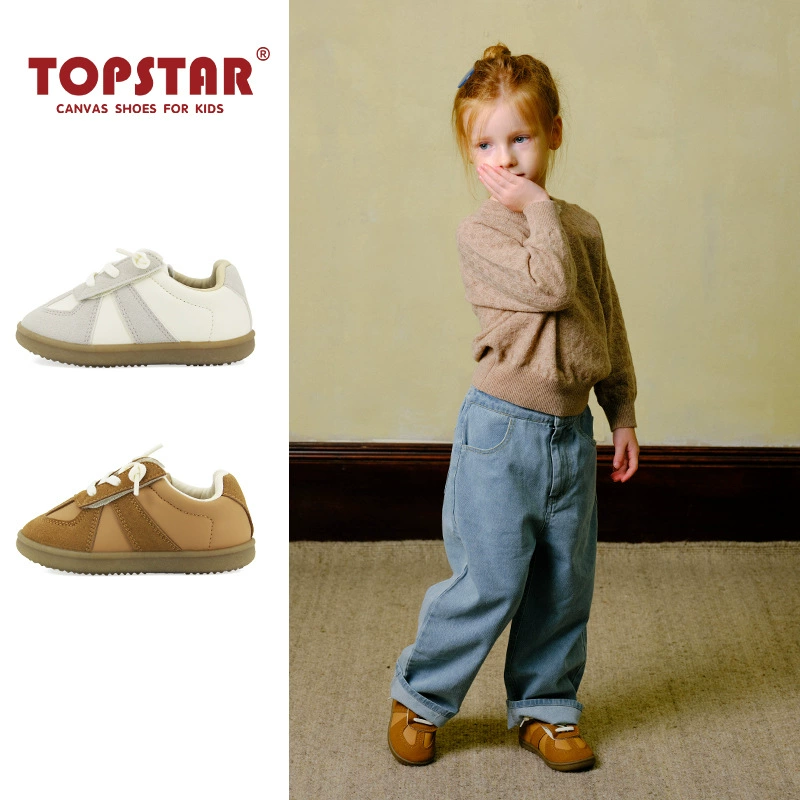 TOPSTAR2024, новая осенняя детская спортивная обувь на мягкой подошве, легкая моральная тренировочная обувь в корейском стиле 6025