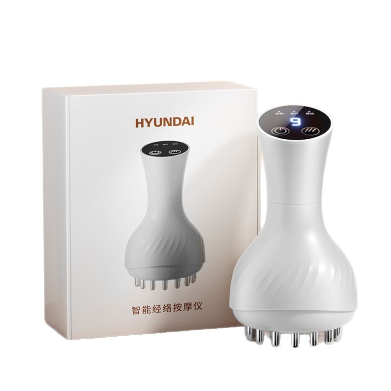 HYUNDAI電動経絡ブラシ加熱掻爬器振動舒筋活絡抜き缶充電金全身マッサージ|undefined