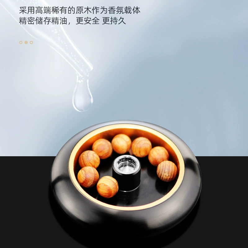 Rotating aromatherapy solar-powered, seat, diffuser, creative perfume for car, long-term effect