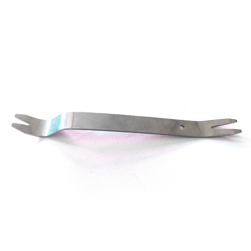 Stainless steel car audio installation tools, car door panel removal pry bar, automotive metal lever removal tool