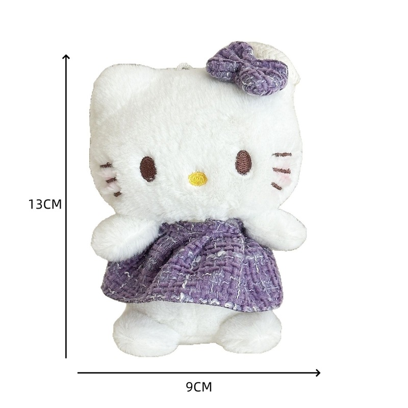 天使hellokitty小挂件毛绒玩具少女心钥匙扣包包挂饰玩偶礼品批发|undefined