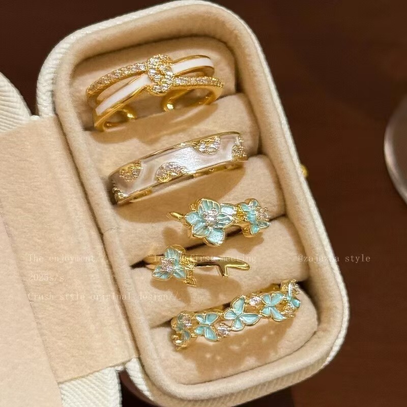 Gentle Bloom~Iris Butterfly Zircon Open Ring for Women, Vintage Niche Design, Index Finger Ring, Fashionable Ring Gentle Bloom~Iris Butterfly Zircon Open Ring for Women, Vintage Niche Design, Index Finger Ring, Fashionable Ring