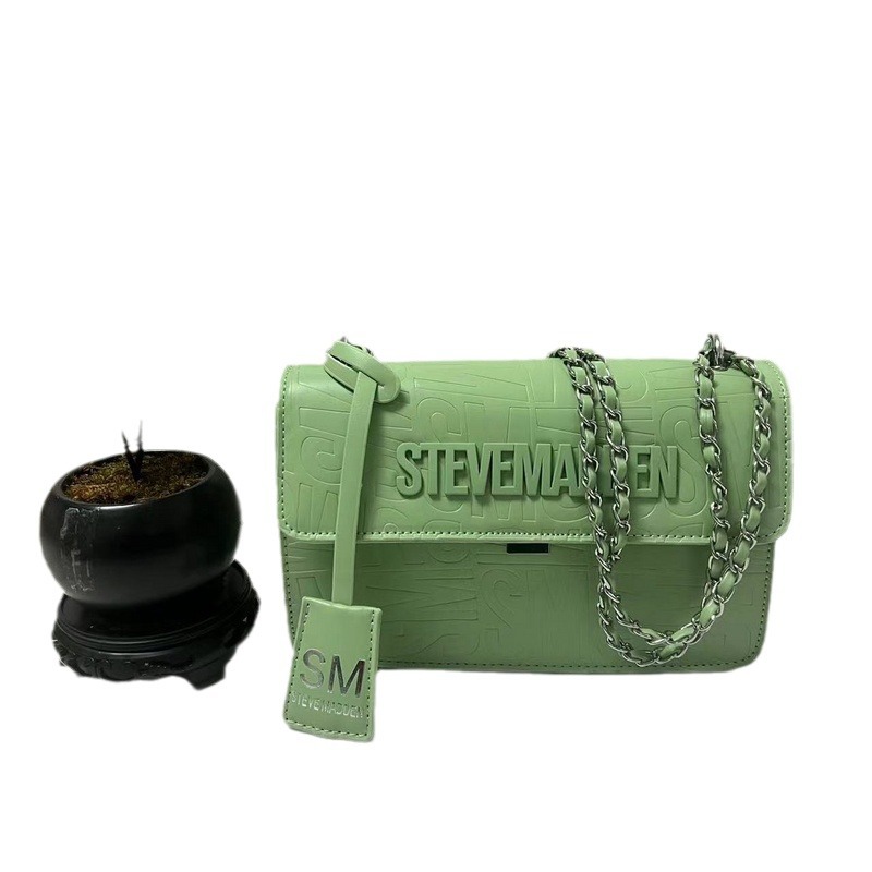 Bolso de hombro transfronterizo para mujer, tendencia europea y americana, letra de moda, bolso cuadrado pequeño, cómodo, casual, cadena de todo fósforo, bolso de mensajero al por mayor