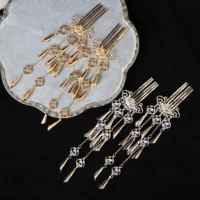 Украшение для волос в древнем стиле Hanfu с кисточками и головным убором, один шаг за шагом, волосы, волосы, национальный ветер, ветер, серебряные колокольчики, оригинальные волосы