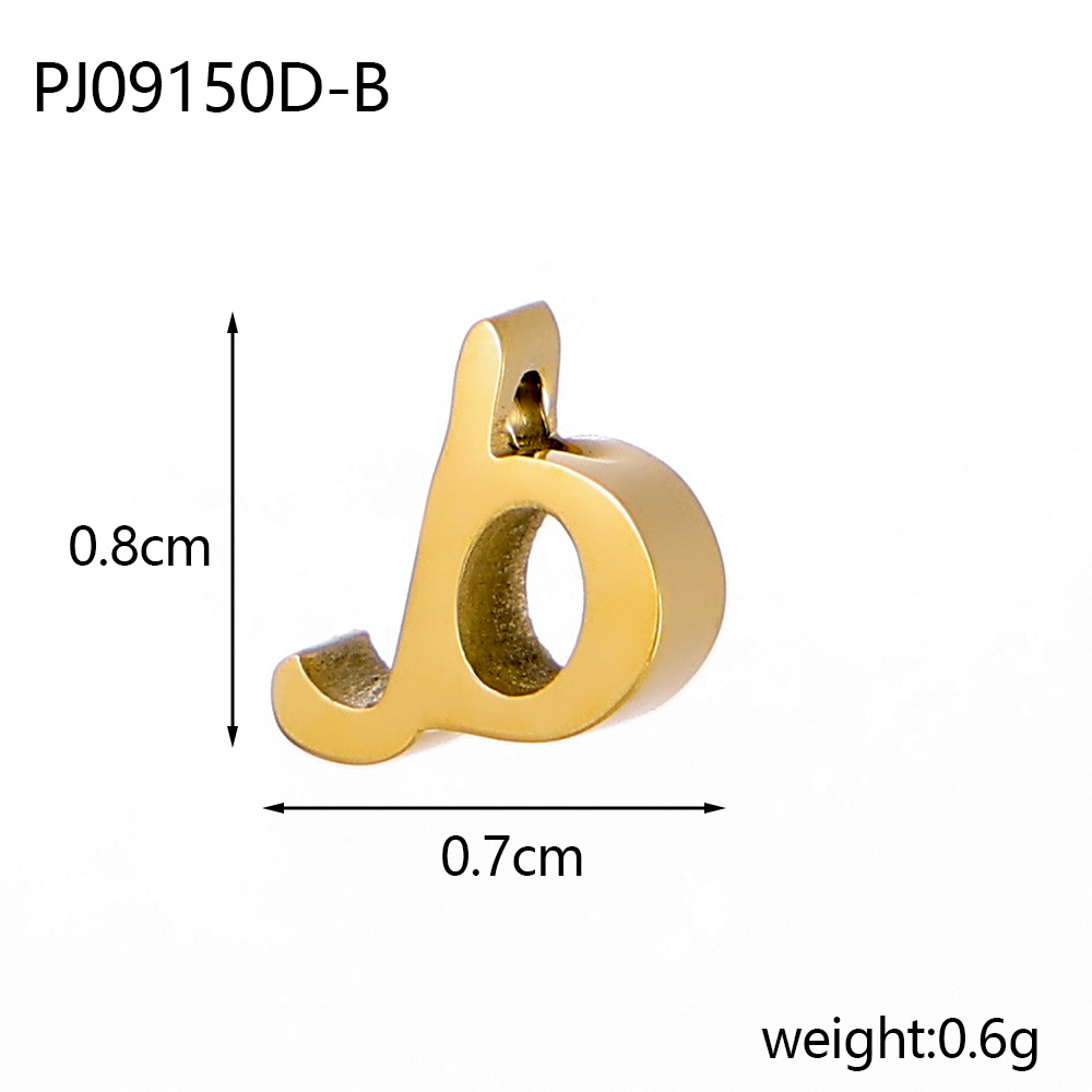 2g Weight Pendant, Chain Jewelry Making Type DIY Ornament Accessories Classification 1 Piece, 1 Set Quantity 304 Stainless Steel Material Letter Pattern All Seasons Season Polished Finish Plating Design Simple Style, Classic Style Style 1 Piece 1 Set 304 Stainless Steel Letter Polished Pendant Chain DIY Ornament Accessories 6
