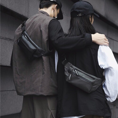 Chest bag ins men's waist bag personalized casual outdoor sports crossbody bag fashion Korean version trendy dead fly cycling bag