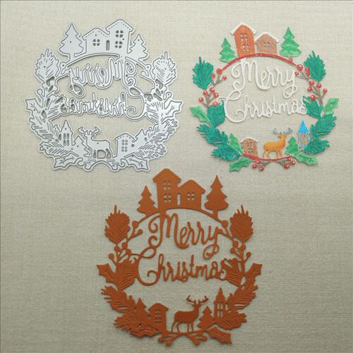 Cutting knife mold Christmas carbon steel etching knife mold embossing knife mold DIY handmade embossing knife mold die